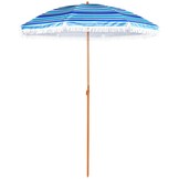 Parasol 180 cm - strandparasol met tas - multi blauw