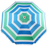 Parasol 180 cm - strandparasol met tas - groen/blauw