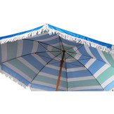 Parasol 180 cm - strandparasol met tas - groen/blauw