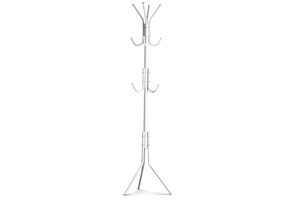 Kapstok op 3 poten – 11 armen – Wit staal