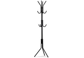 Kapstok op 3 poten – 12 armen – Zwart staal