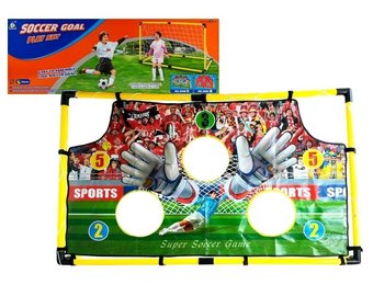 Voetbaldoel richtmat - PVC - 119 x 56 x 71 cm