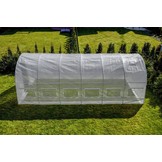 Folietunnel kweekkas met ramen 600 x 300 x 200 cm Wit