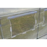 Folietunnel kweekkas met ramen 600 x 300 x 200 cm Wit