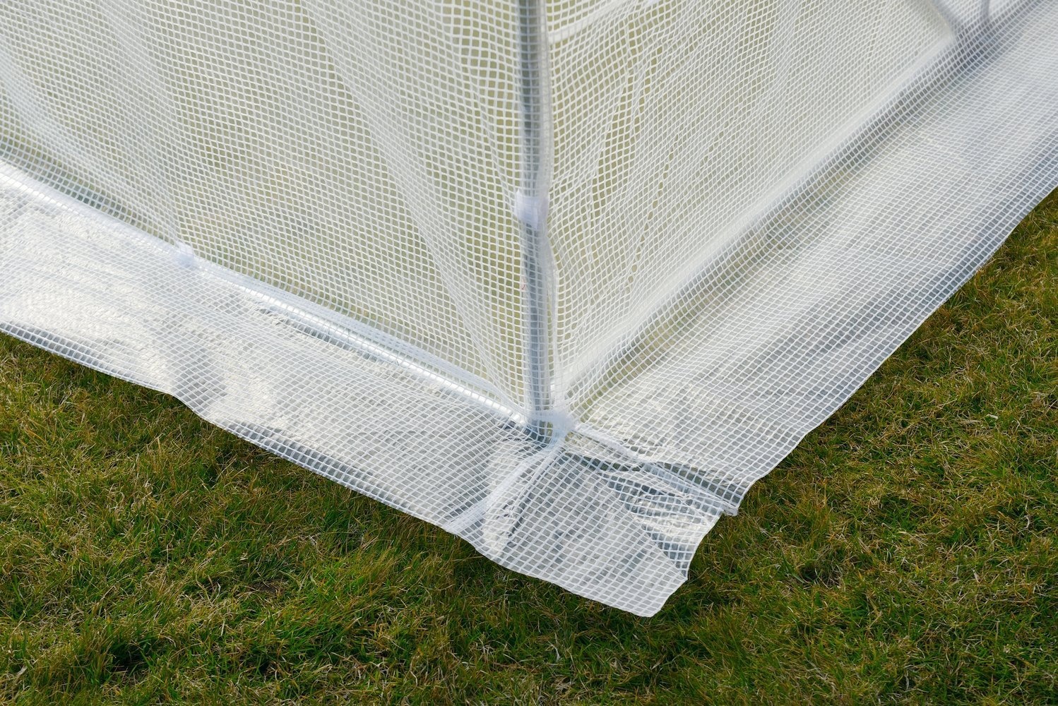 Folietunnel kweekkas met ramen 600 x 300 x 200 cm Wit