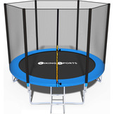 Trampoline - blauw - 244 cm - met net en ladder - tot 80 KG