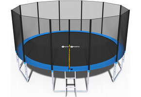 Trampoline - blauw - 465 cm - met net en ladder - tot 150 KG