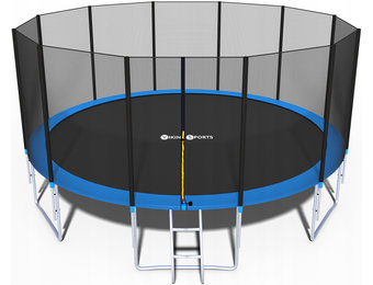 Trampoline - blauw - 465 cm - met net en ladder - tot 150 KG