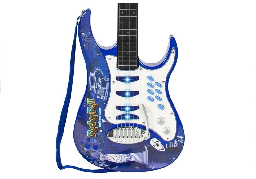 Kinderspeelgoed gitaar set met speaker en microfoon