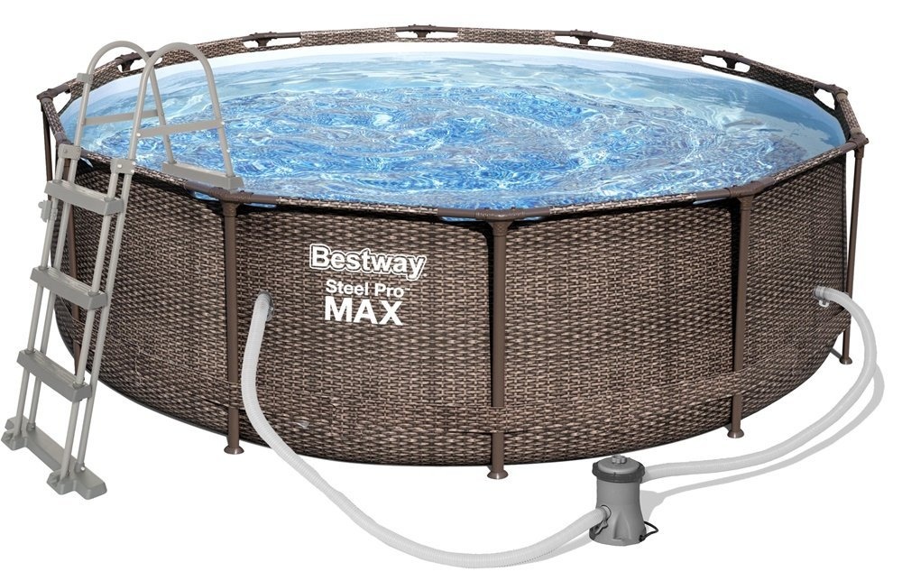 Bestway Steel Pro opzetzwembad 366 x 100 cm Rattan