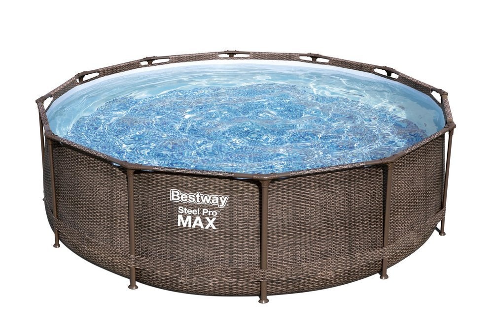 Bestway Steel Pro opzetzwembad 366 x 100 cm Rattan