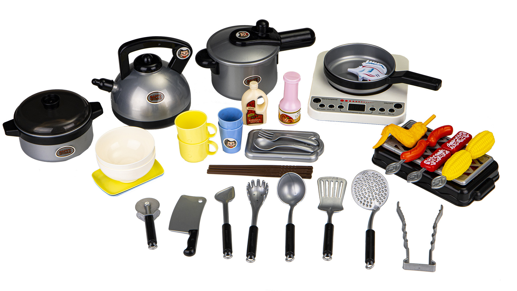 Kinder BBQ kookset 40-delig – Keuken speelgoed