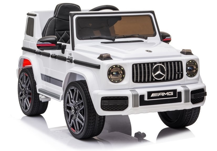 Kinderauto Mercedes G63 AMG – Wit – elektrisch
