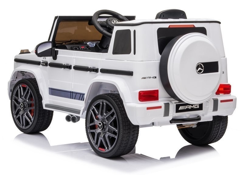 Kinderauto Mercedes G63 AMG – Wit – elektrisch