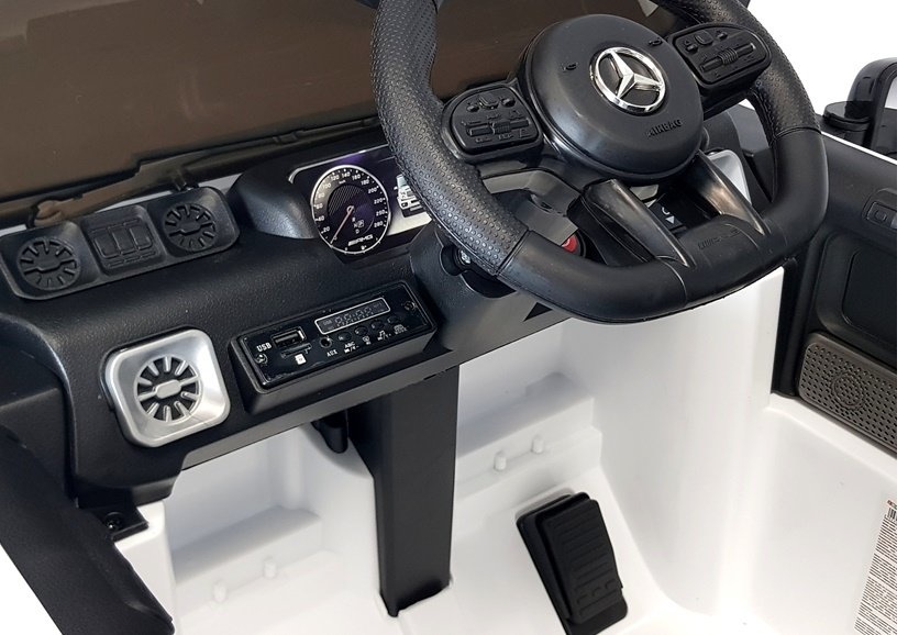 Kinderauto Mercedes G63 AMG – Wit – elektrisch
