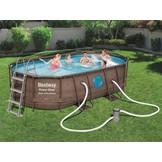 Bestway Opzetzwembad 427 x 250 x 100 cm set – Rattan look