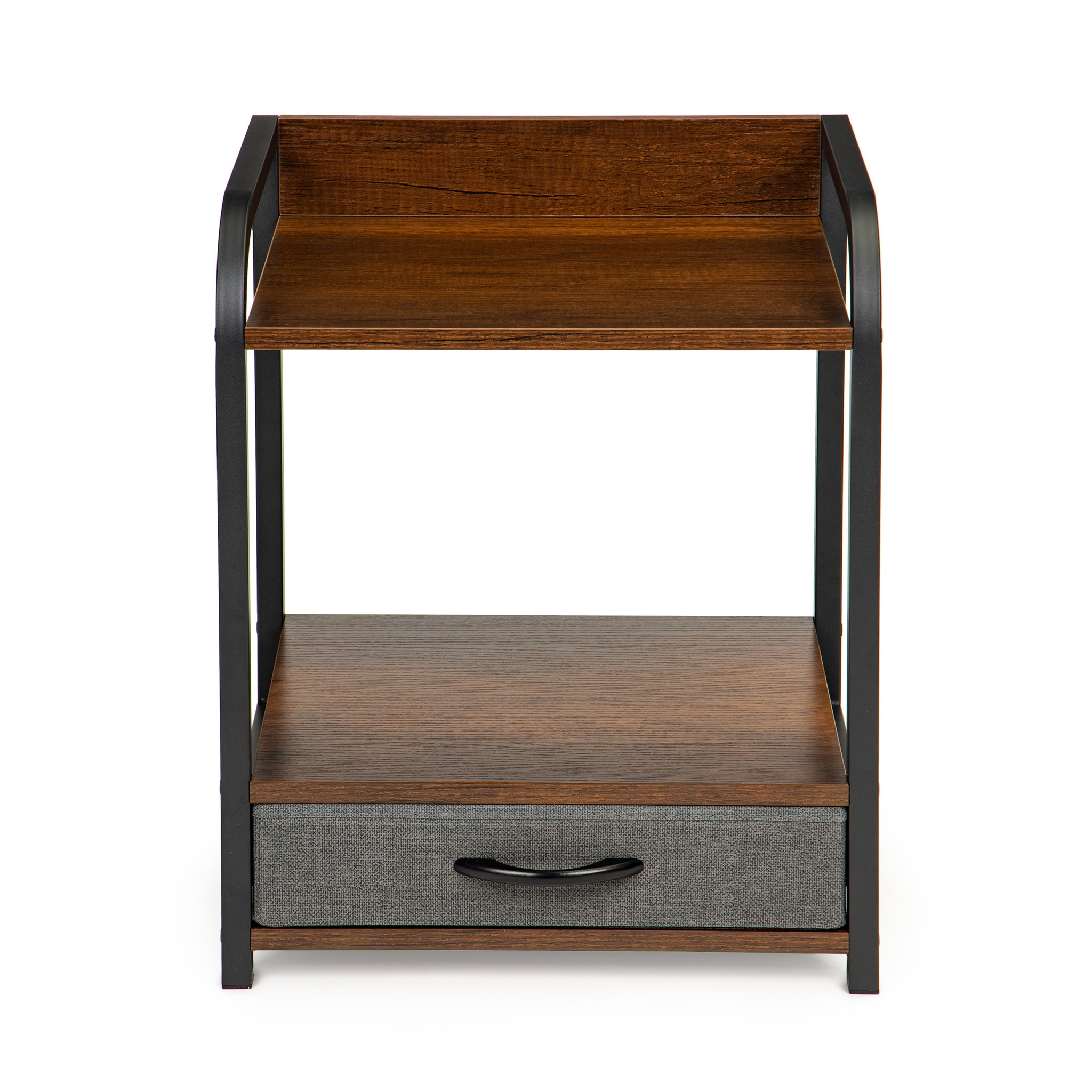 Bijzettafel nachtkastje met lade – 44 x 37 x 54 cm – Bruin