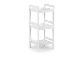 Bijzettafel boekenkast 3 planken – 30 x 29 x 72 cm – Wit