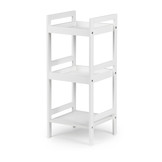 Bijzettafel boekenkast 3 planken – 30 x 29 x 72 cm – Wit