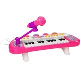 Speelgoed keyboard piano met USB en Microfoon – Roze