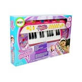 Speelgoed keyboard piano met USB en Microfoon – Roze