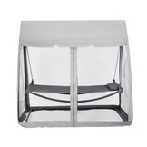 Tuinligbed hangmat met klamboe – 223 x 151 cm Grijs