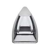 Tuinligbed hangmat met klamboe – 223 x 151 cm Grijs