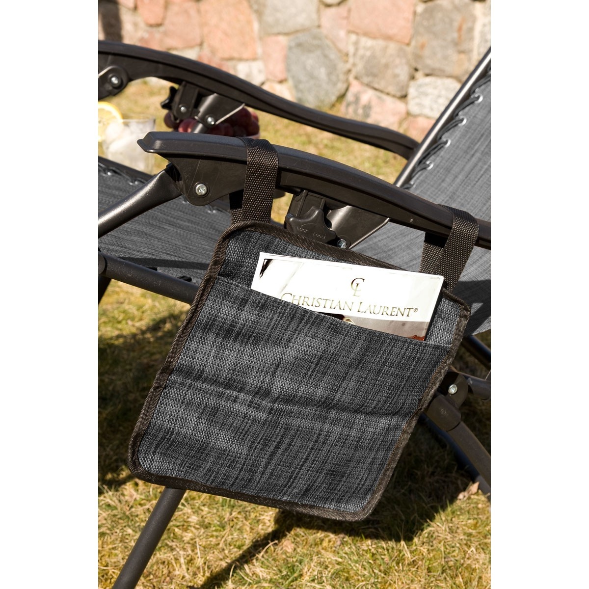 Ligstoel Zero Gravity verstelbaar + accessoires – Grijs