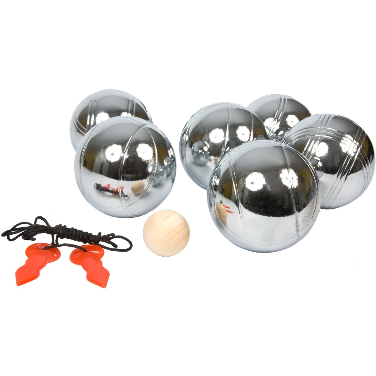 Jeu de Boules set 6 ballen – Aluminium koffer – Zilver
