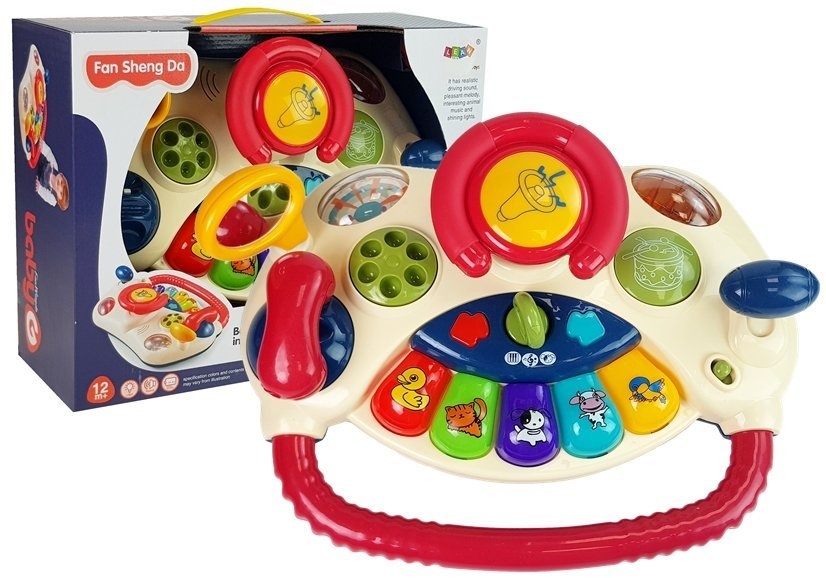 tandarts beet Onrecht Viking Choice Baby speelgoed stuur met muziek & geluid – Activity speelgoed  - rood - VC-Lifestyle