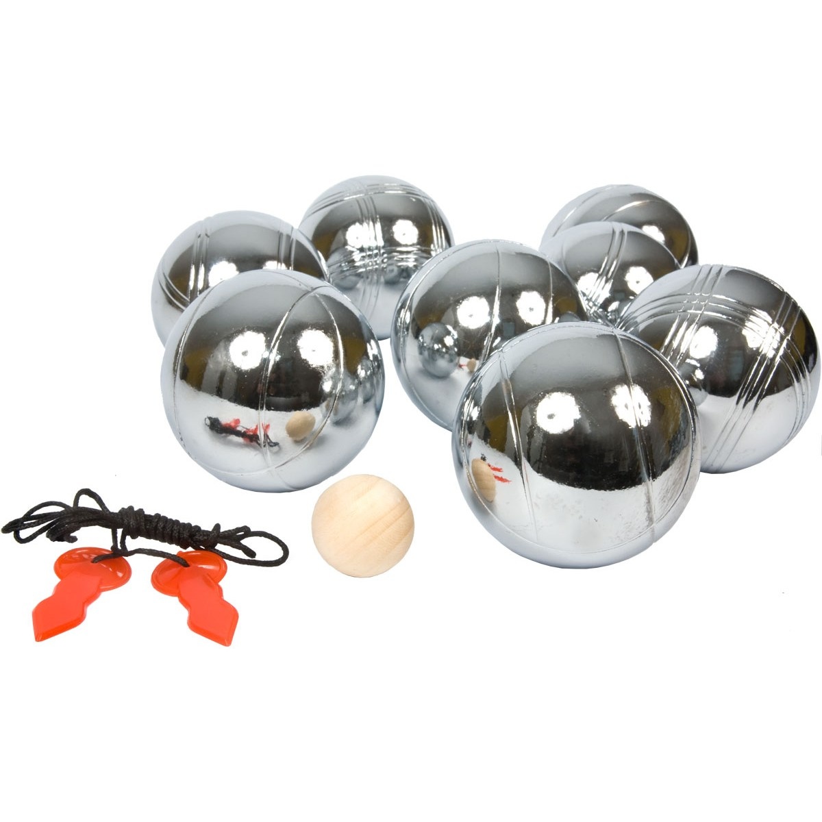 Jeu de Boules set 8 ballen – Aluminium koffer – Zilver
