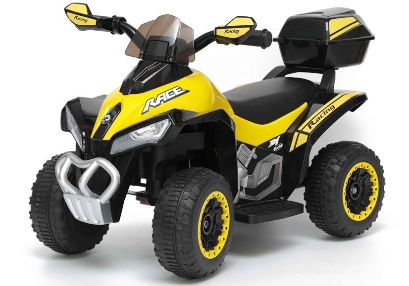 Elektrisch bestuurbare kinder quad 45W – geel