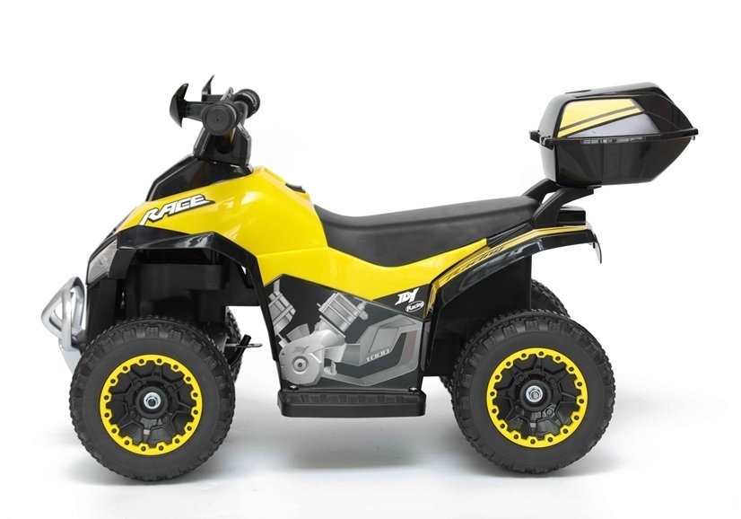 Elektrisch bestuurbare kinder quad 45W – geel