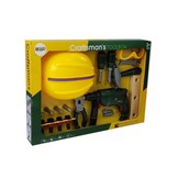 Speelgoed klusset met boormachine en helm