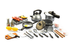 Kinder grill en kookset 36-delig – Keukenspeelgoed