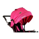 Driewieler kinderwagen roze - met zonnevizier