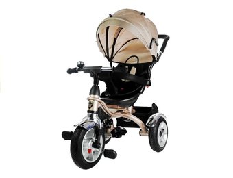 Driewieler kinderwagen - met zonnevizier - Crème
