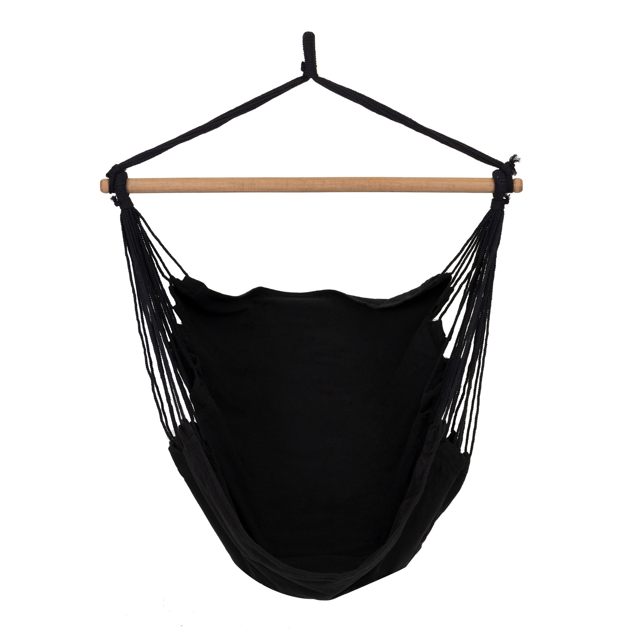 Hangstoel Braziliaanse stijl - zwart - tot 150 kg