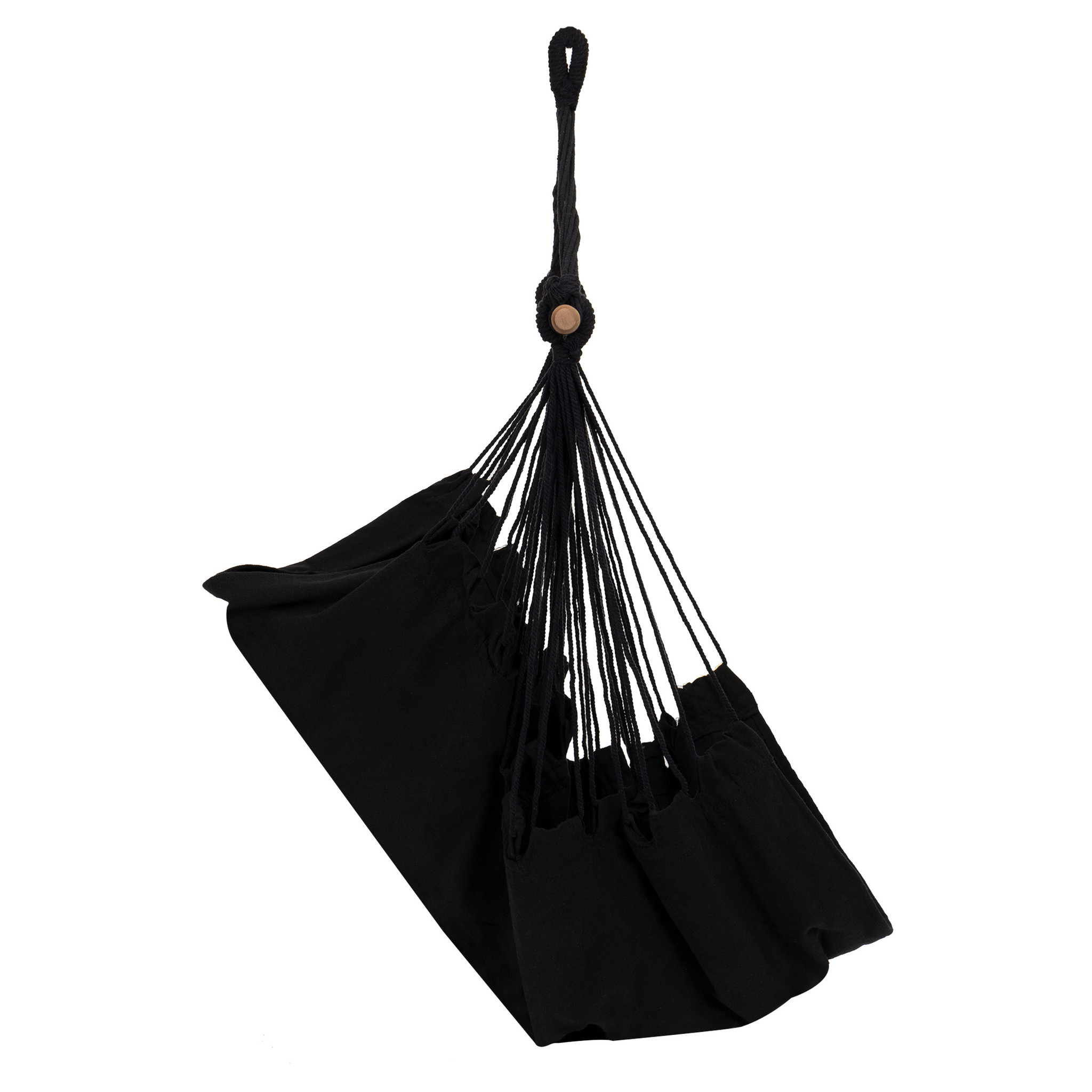 Hangstoel Braziliaanse stijl - zwart - tot 150 kg