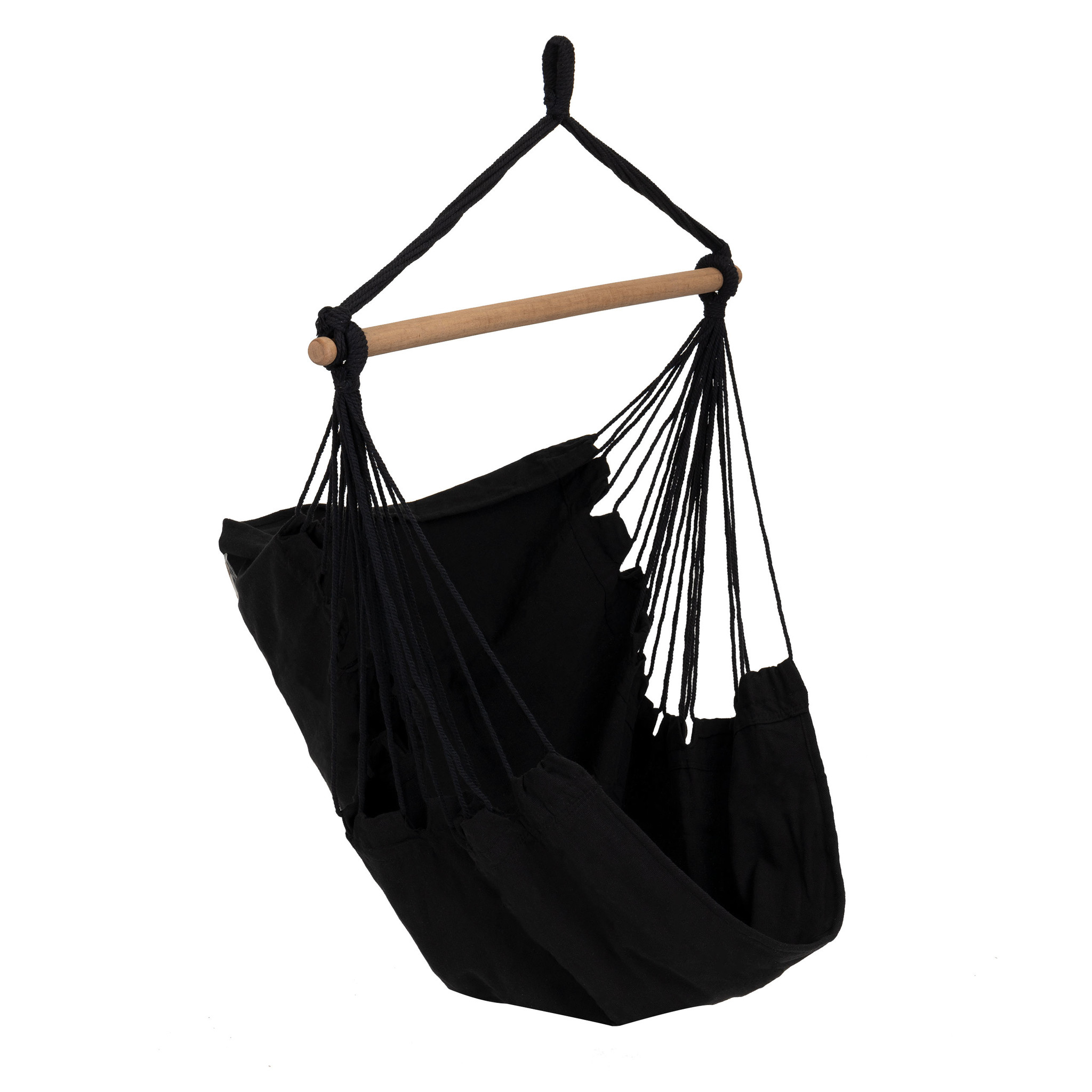 Hangstoel Braziliaanse stijl - zwart - tot 150 kg