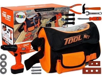 Kinderspeelgoed gereedschap set - met  opbergtas