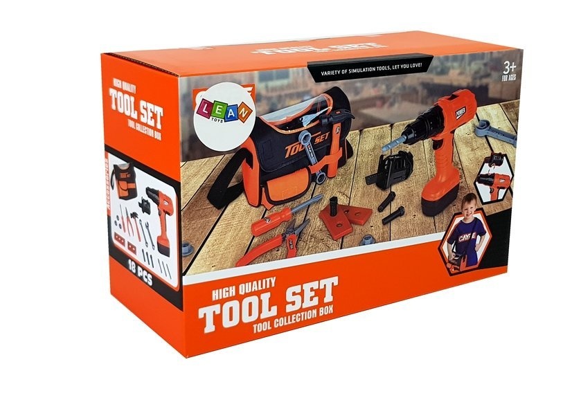 Kinderspeelgoed gereedschap set - met opbergtas