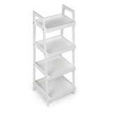 Boekenkast schuin - 100 x 29 x 30 cm - wit - 4 schappen