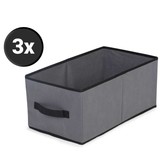 Garderobekast XL textiel 45 x 135 x 170 cm + 3 Manden