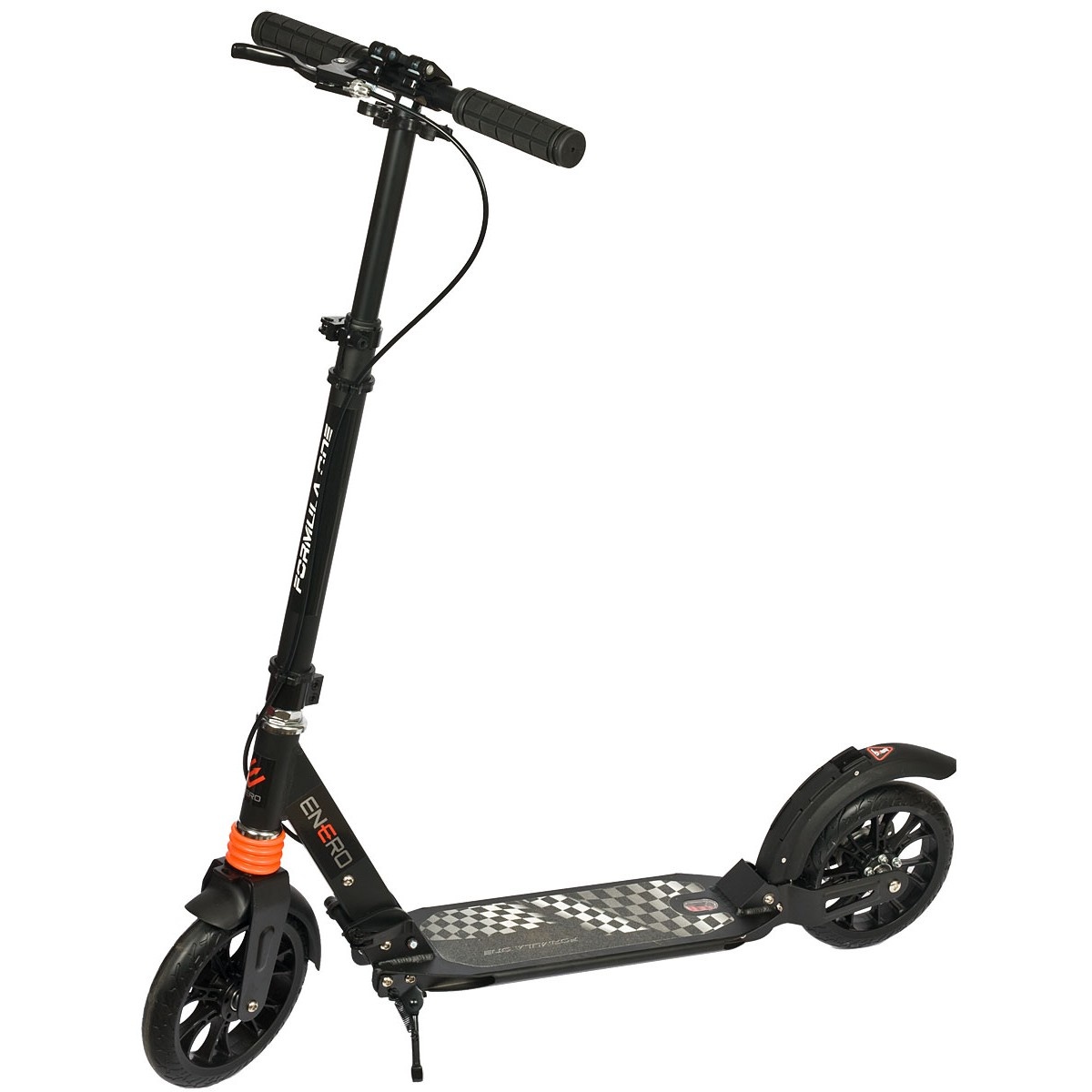Step opvouwbaar met grote wielen – City step – Zwart