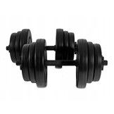 Dumbbell halterset 2 x 10 kg – 12 halterschijven – Zwart
