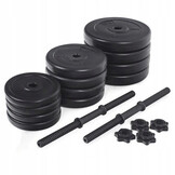 Dumbbell halterset 2 x 10 kg – 12 halterschijven – Zwart