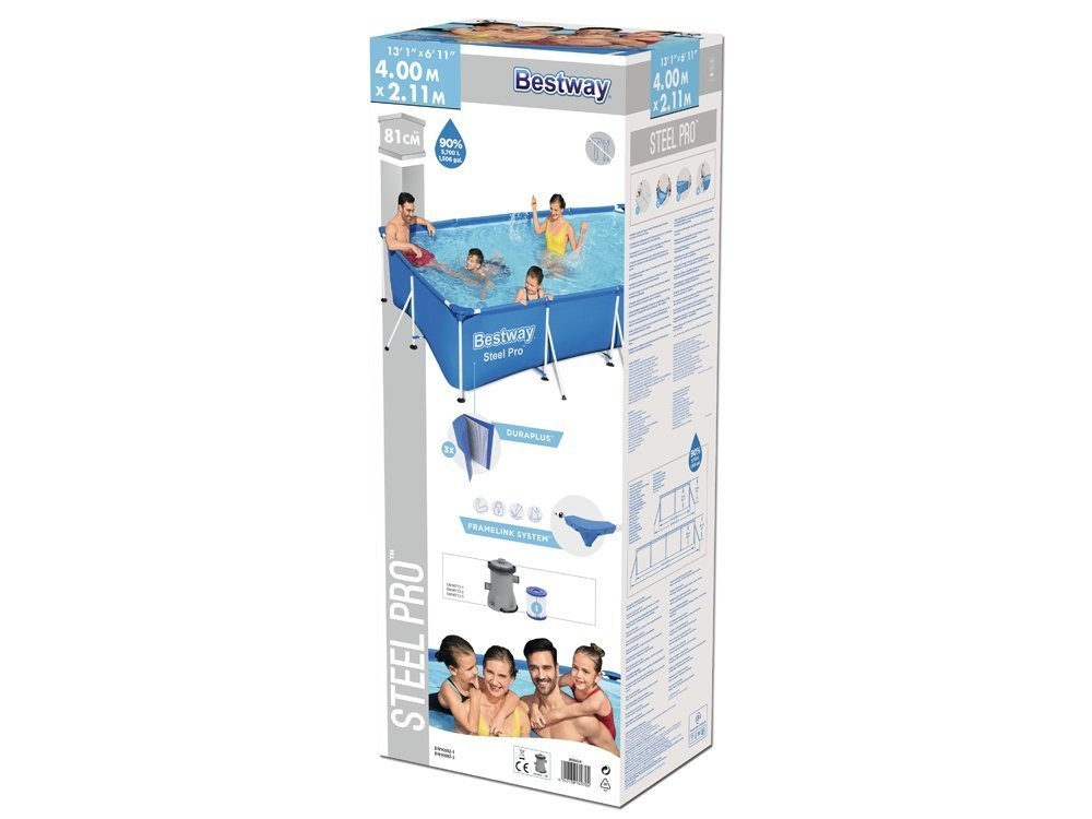 Bestway Steel Pro 400 x 211 x 81 cm - inclusief pomp