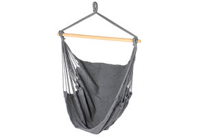 Hangmat hangstoel Braziliaans – Tot 150 kg – Grijs