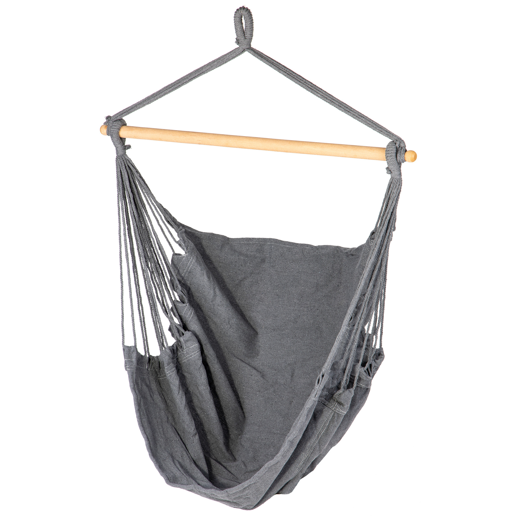 Hangmat hangstoel Braziliaans – Tot 150 kg – Grijs